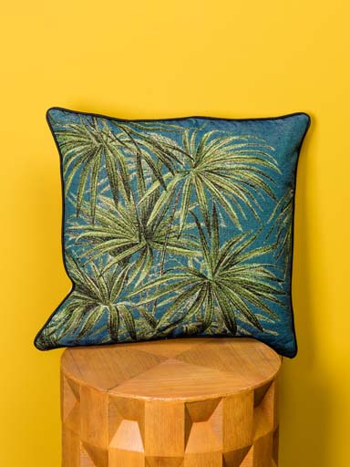 coussin feuilles de palmiers (r17287)